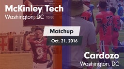 Matchup: McKinley Tech vs. Cardozo  2016