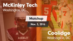 Matchup: McKinley Tech vs. Coolidge  2016