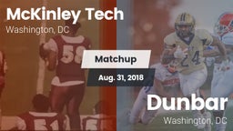 Matchup: McKinley Tech vs. Dunbar  2018