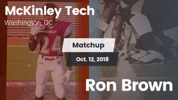 Matchup: McKinley Tech vs. Ron Brown 2018