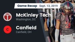 Recap: McKinley Tech  vs. Canfield  2019