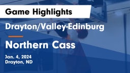 Drayton/Valley-Edinburg  vs Northern Cass  Game Highlights - Jan. 4, 2024