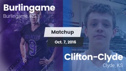 Matchup: Burlingame vs. Clifton-Clyde  2016