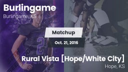 Matchup: Burlingame vs. Rural Vista [Hope/White City]  2016