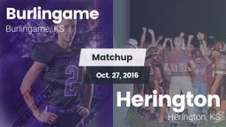 Matchup: Burlingame vs. Herington  2016