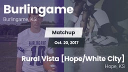 Matchup: Burlingame vs. Rural Vista [Hope/White City]  2017