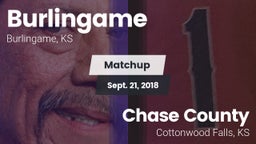 Matchup: Burlingame vs. Chase County  2018