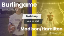 Matchup: Burlingame vs. Madison/Hamilton  2018