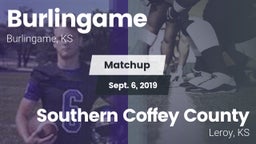Matchup: Burlingame vs. Southern Coffey County  2019