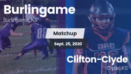 Matchup: Burlingame vs. Clifton-Clyde  2020