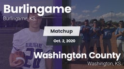 Matchup: Burlingame vs. Washington County  2020