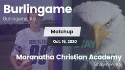 Matchup: Burlingame vs. Maranatha Christian Academy 2020