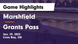 Marshfield  vs Grants Pass  Game Highlights - Jan. 29, 2022
