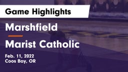 Marshfield  vs Marist Catholic  Game Highlights - Feb. 11, 2022