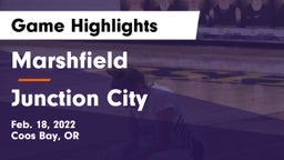 Marshfield  vs Junction City  Game Highlights - Feb. 18, 2022