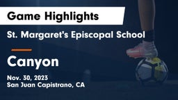 St. Margaret's Episcopal School vs Canyon  Game Highlights - Nov. 30, 2023
