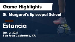 St. Margaret's Episcopal School vs Estancia  Game Highlights - Jan. 2, 2024