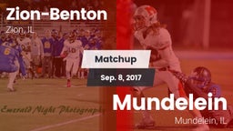 Matchup: Zion-Benton vs. Mundelein  2017