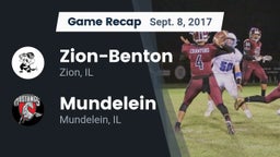 Recap: Zion-Benton  vs. Mundelein  2017
