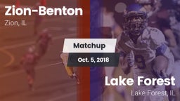 Matchup: Zion-Benton vs. Lake Forest  2018