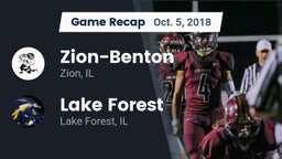 Recap: Zion-Benton  vs. Lake Forest  2018