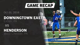 Recap: Downingtown East  vs. Henderson  2016