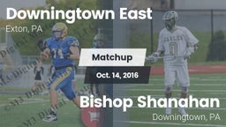 Matchup: Downingtown East vs. Bishop Shanahan  2016