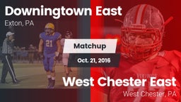 Matchup: Downingtown East vs. West Chester East  2016