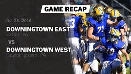 Recap: Downingtown East  vs. Downingtown West  2016