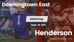 Matchup: Downingtown East vs. Henderson  2017