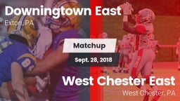 Matchup: Downingtown East vs. West Chester East  2018