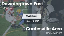 Matchup: Downingtown East vs. Coatesville Area   2018