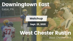 Matchup: Downingtown East vs. West Chester Rustin  2020
