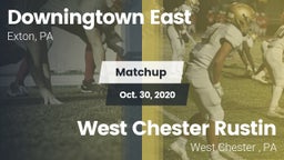 Matchup: Downingtown East vs. West Chester Rustin  2020