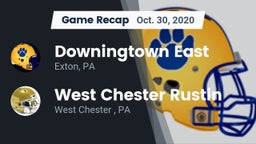 Recap: Downingtown East  vs. West Chester Rustin  2020