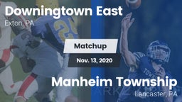 Matchup: Downingtown East vs. Manheim Township  2020
