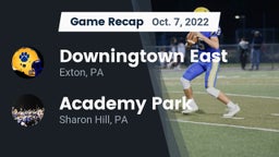 Recap: Downingtown East  vs. Academy Park  2022