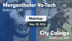 Matchup: Mergenthaler Vo-Tech vs. City College  2016