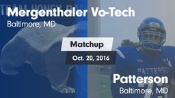 Matchup: Mergenthaler Vo-Tech vs. Patterson  2016