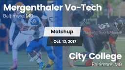 Matchup: Mergenthaler Vo-Tech vs. City College  2017