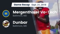 Recap: Mergenthaler Vo-Tech  vs. Dunbar  2018