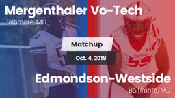 Matchup: Mergenthaler Vo-Tech vs. Edmondson-Westside  2019