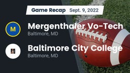 Recap: Mergenthaler Vo-Tech  vs. Baltimore City College  2022