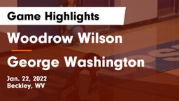 Woodrow Wilson  vs George Washington  Game Highlights - Jan. 22, 2022