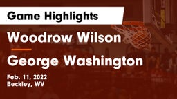 Woodrow Wilson  vs George Washington  Game Highlights - Feb. 11, 2022
