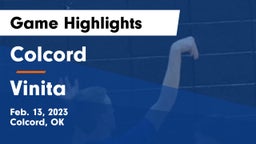 Colcord  vs Vinita  Game Highlights - Feb. 13, 2023