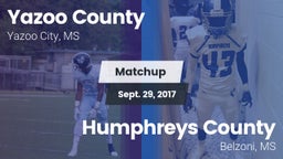 Matchup: Yazoo County vs. Humphreys County  2017