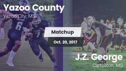 Matchup: Yazoo County vs. J.Z. George  2017