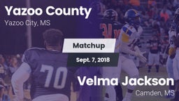 Matchup: Yazoo County vs. Velma Jackson  2018