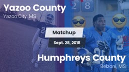 Matchup: Yazoo County vs. Humphreys County  2018